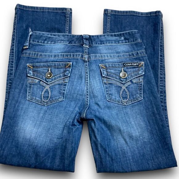 Calvin Klein Dark Wash Lean Boot Bootcut Jeans Size 29 | 8 - Picture 5 of 8
